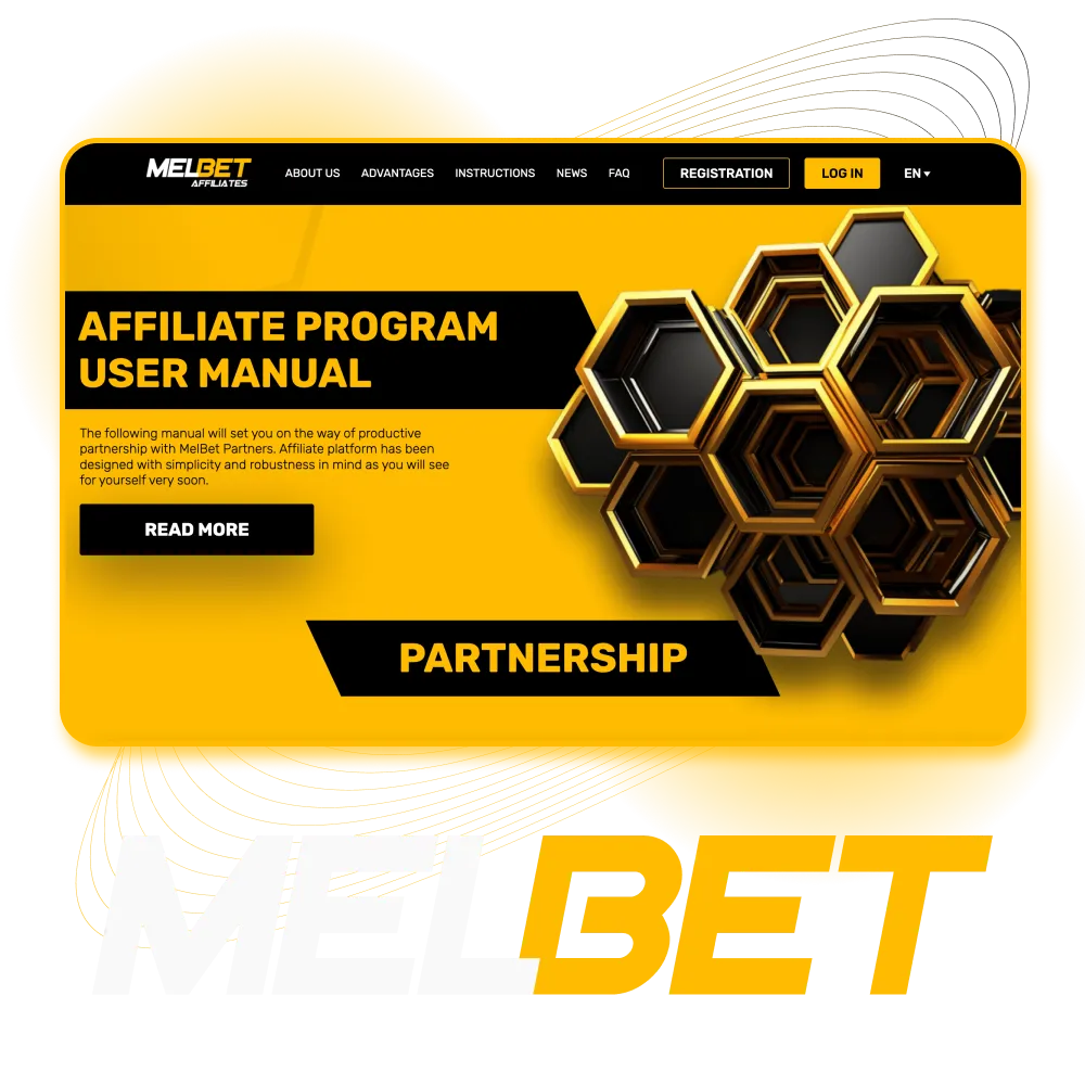 Become a partner online casino Melbet.