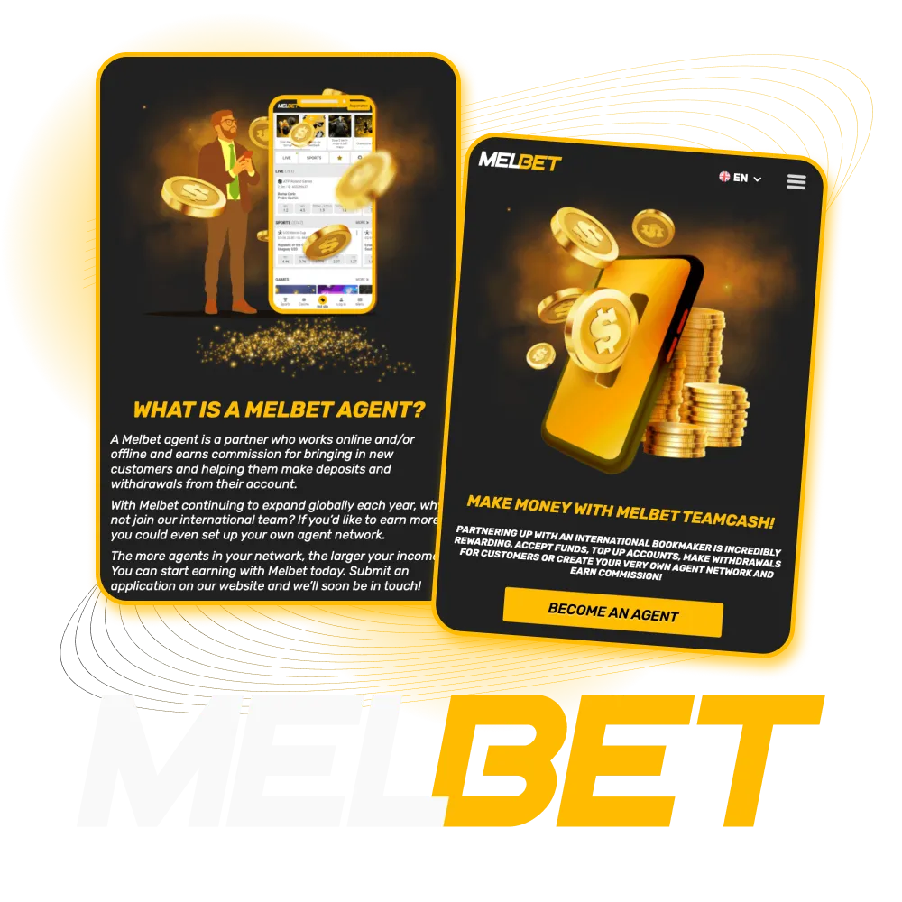 How can I become an agent of the Melbet online casino.