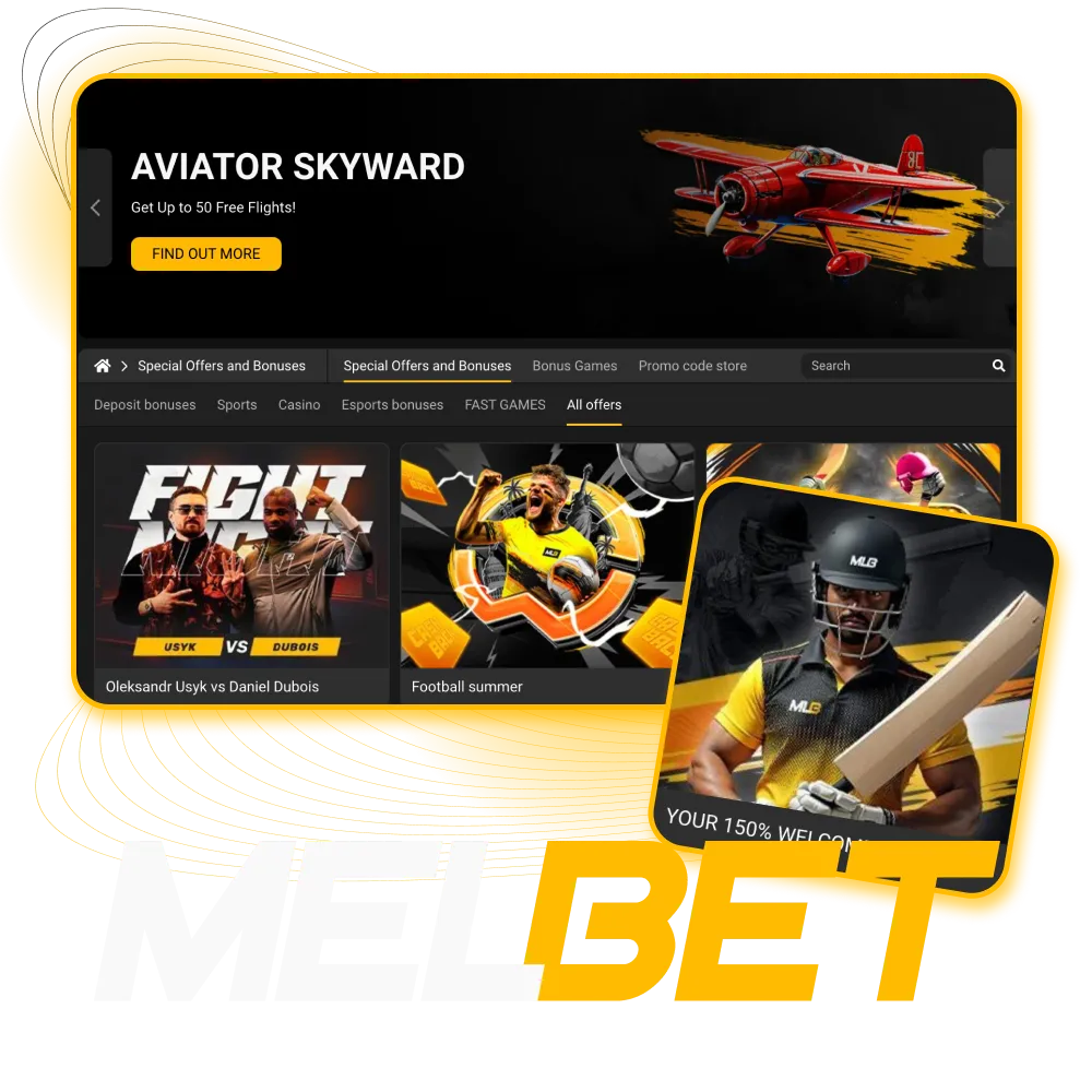 The Melbet online casino presents a large selection of bonuses.