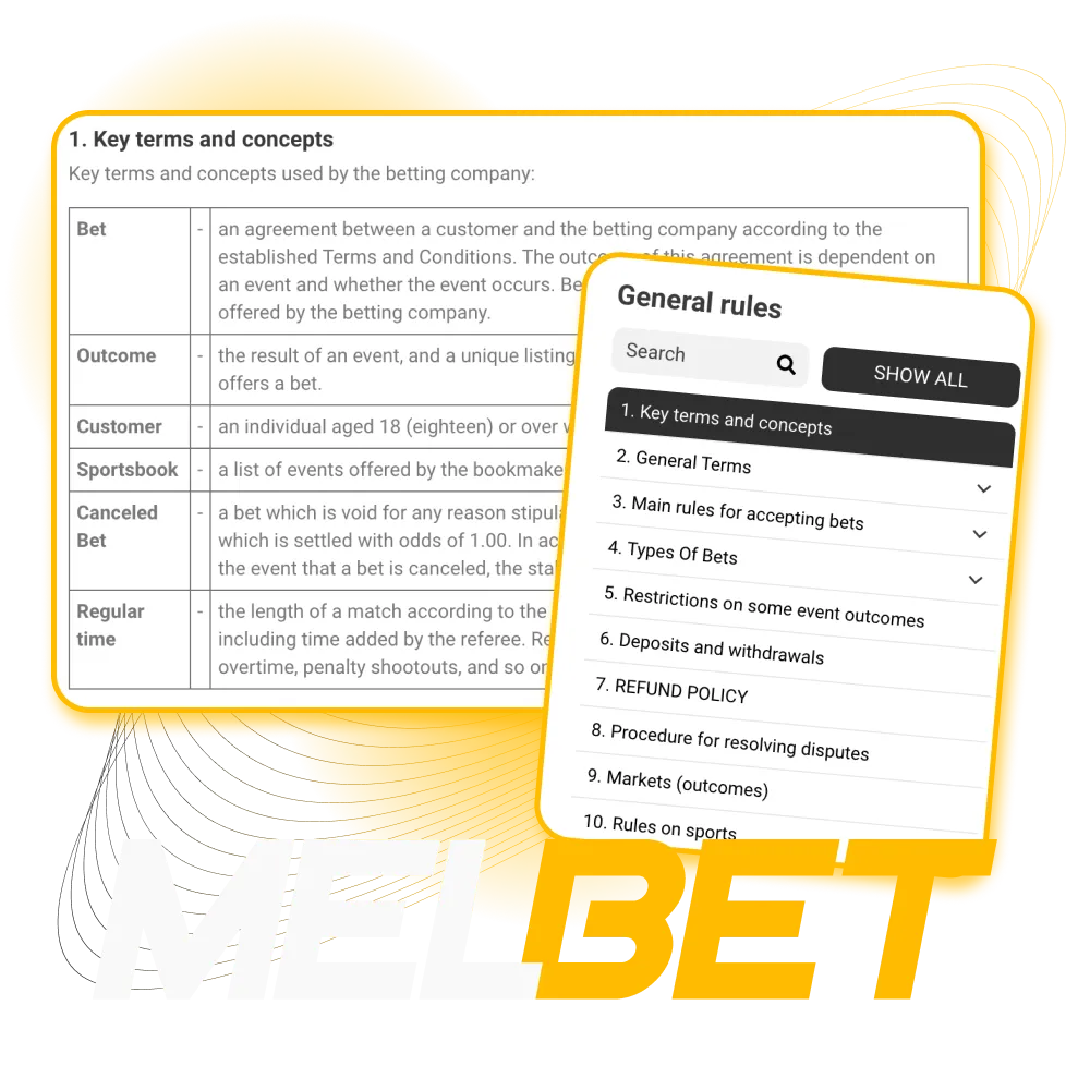 What conditions should the player follow the online casino Melbet.
