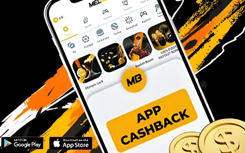 Get cashback every week in the Melbet online casino with Weekly Cashback App Bonus.