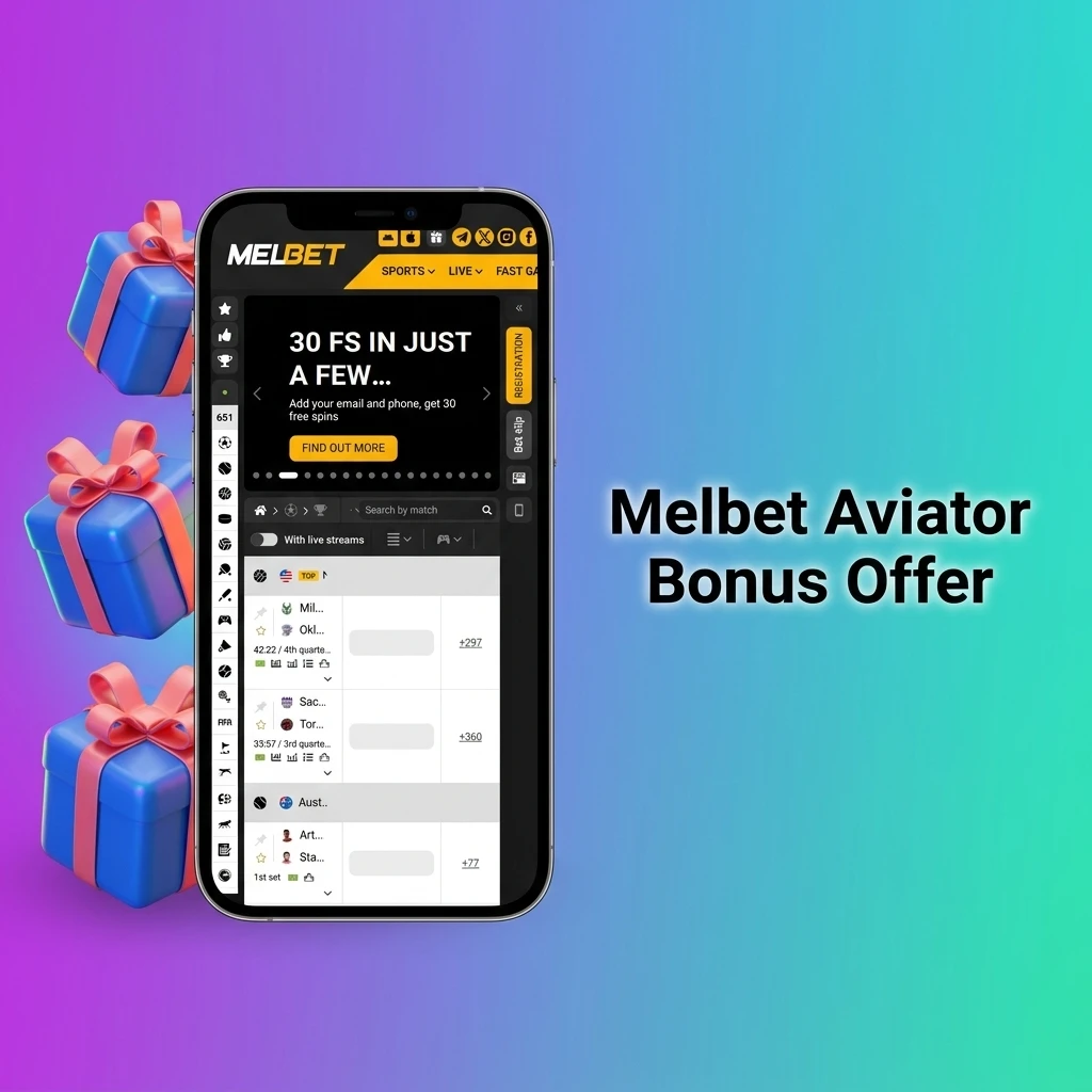 Melbet Aviator bonus offer with 450% welcome bonus up to INR 3,15,000 and 220 free spins for new players