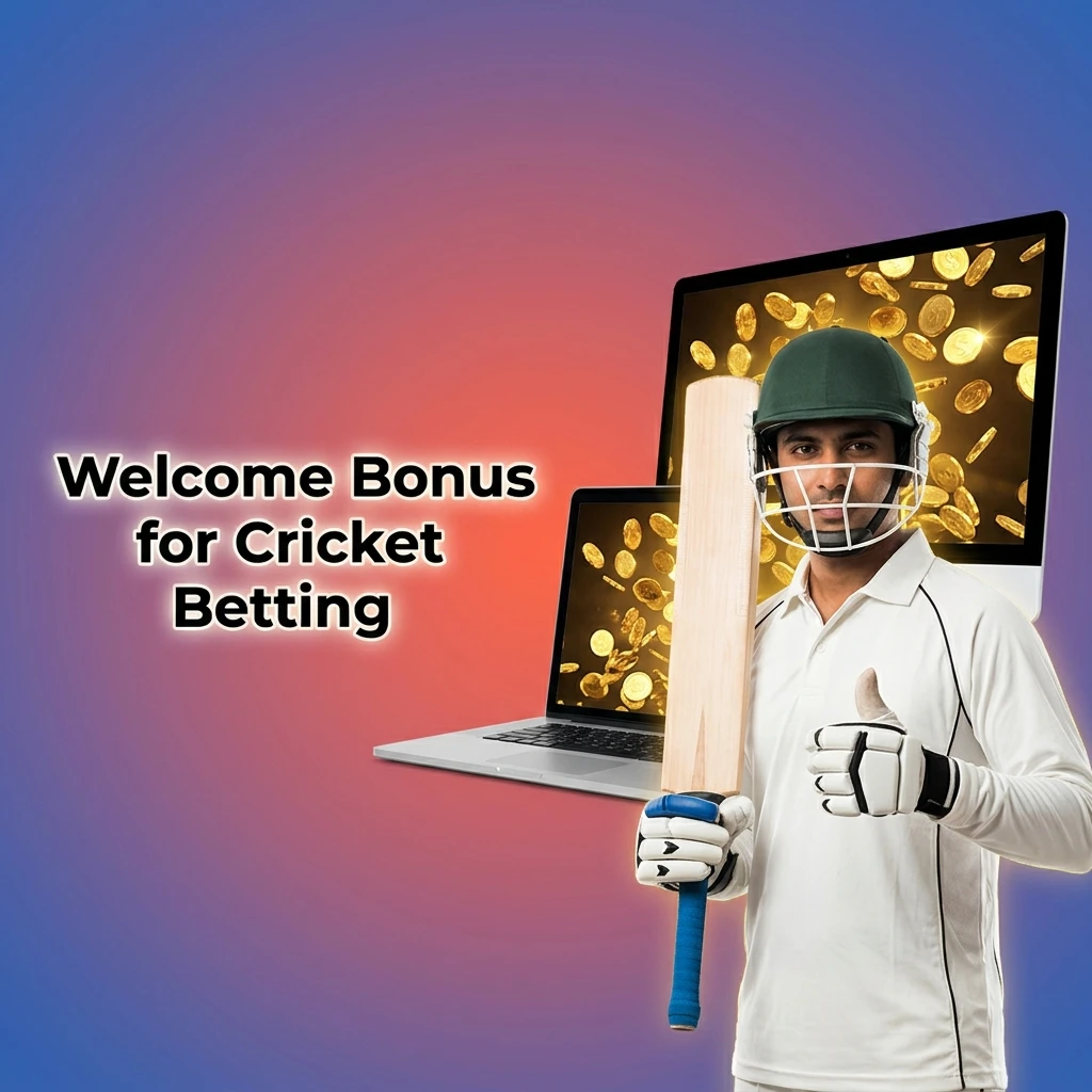 150% cricket betting welcome bonus up to INR 40,000 for new users on first deposit via UPI or Net Banking